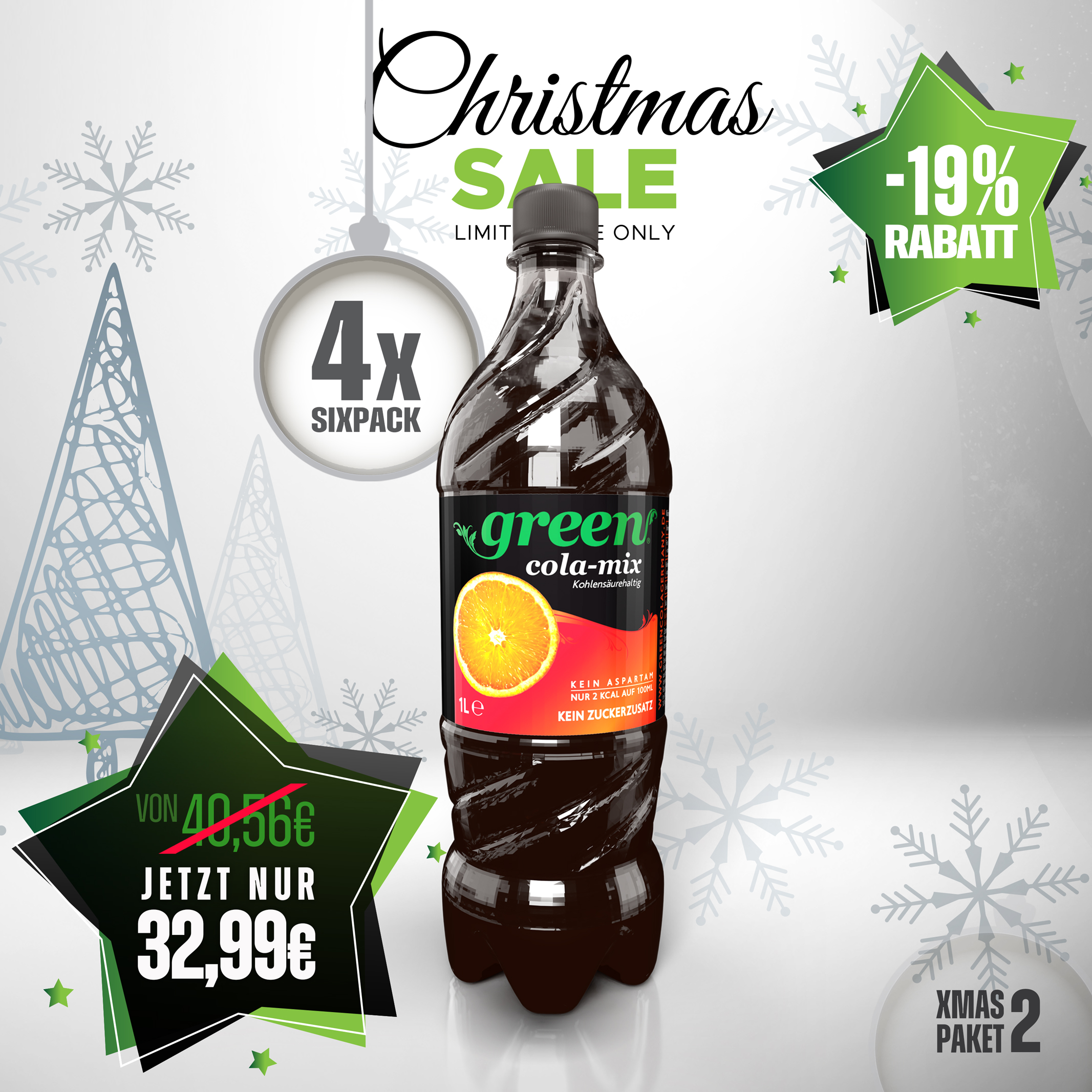 X-MAS Paket 02 // Cola-Mix (24 x 1L Pet)