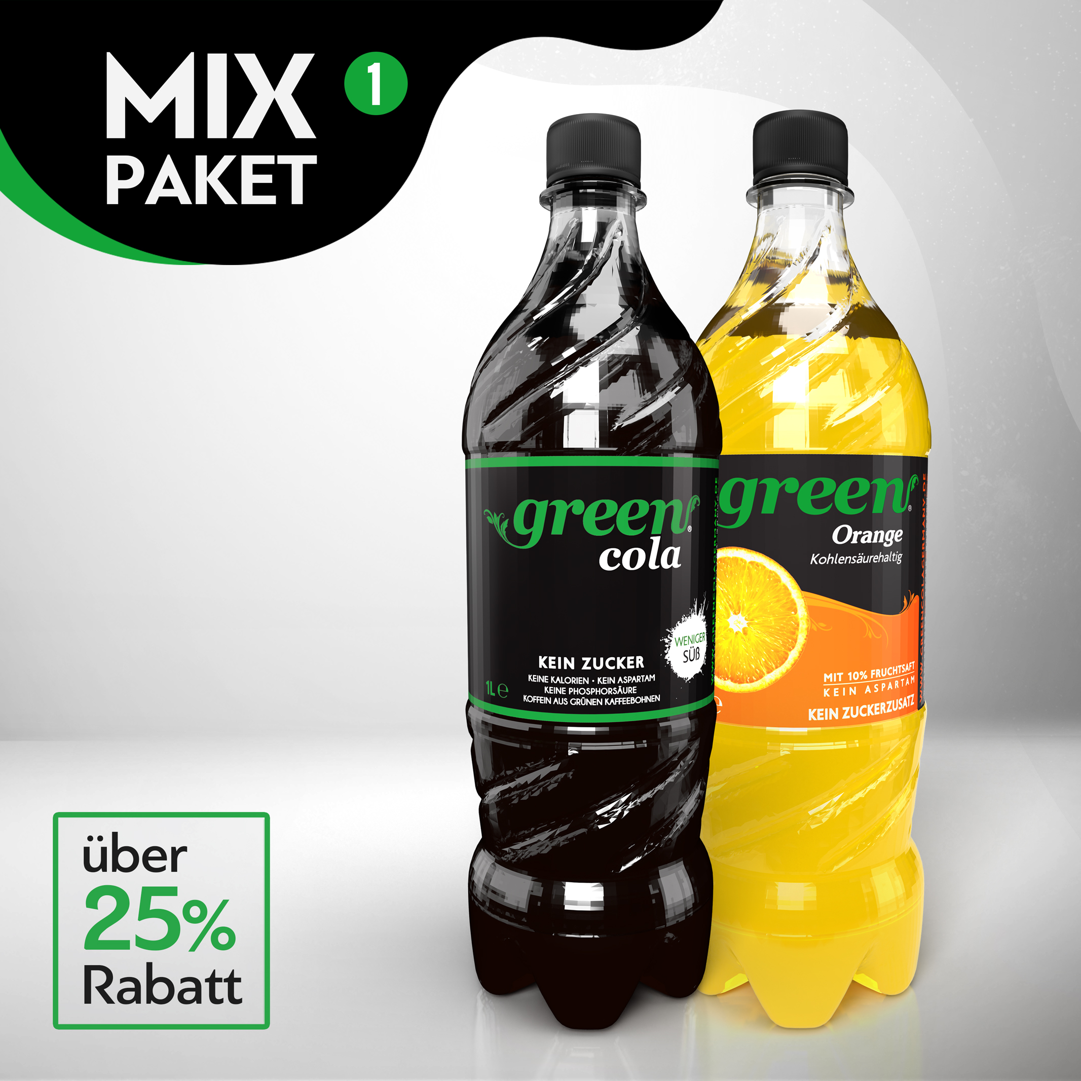 Green Cola-Mix Paket 01 - 24 x 1l Pet 