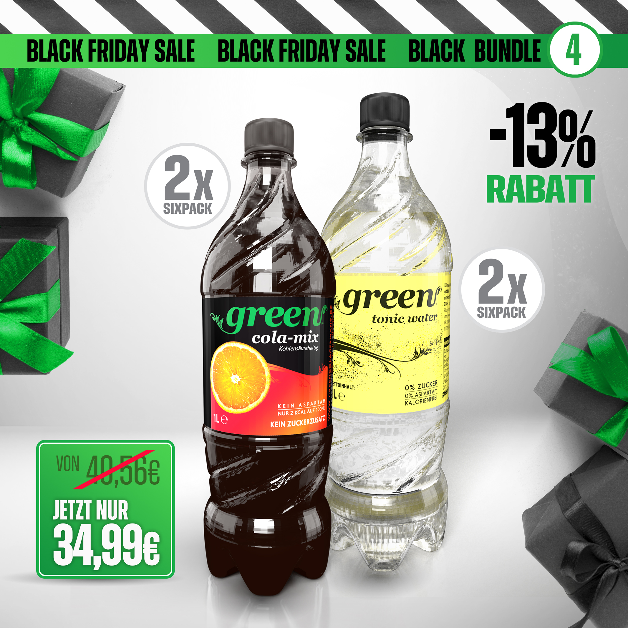 Black Mix Paket 04 // Cola-Mix+Tonic (24 x 1L Pet) 