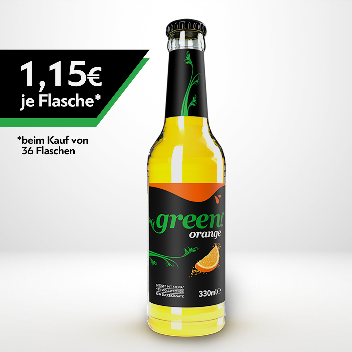 Green Orange - 18 x 0,33L Mehrweg-Glasflasche