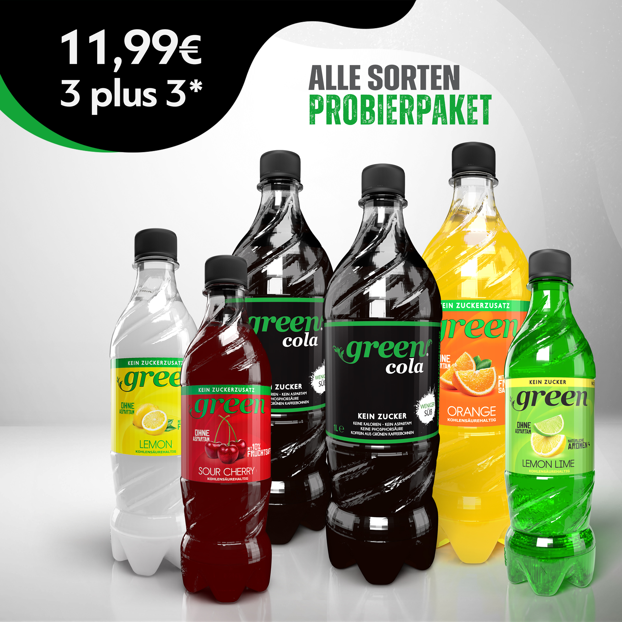 Green Limonaden - Alle Sorten Probierset