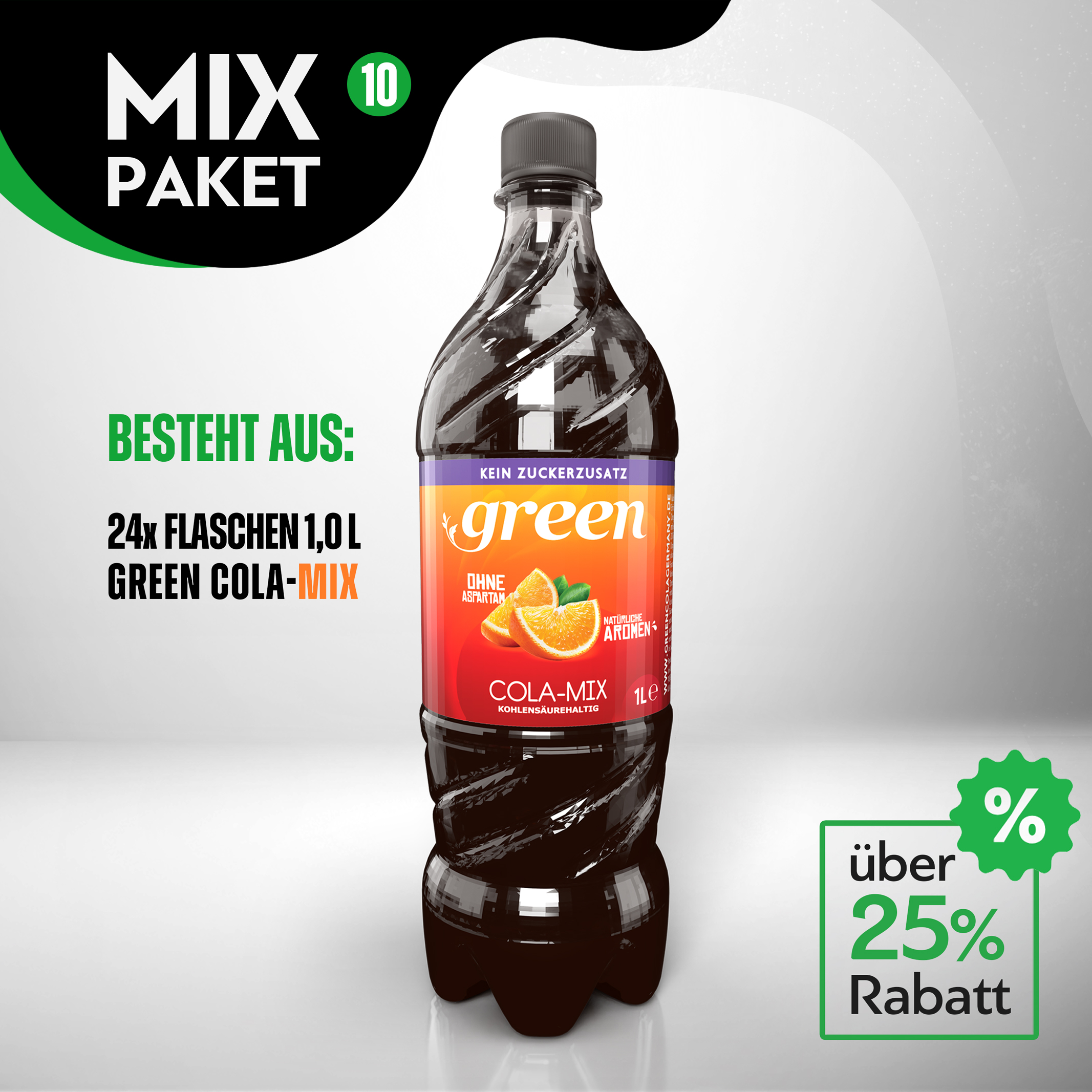 Green Cola-Mix Paket 10 - 24 x 1l 
