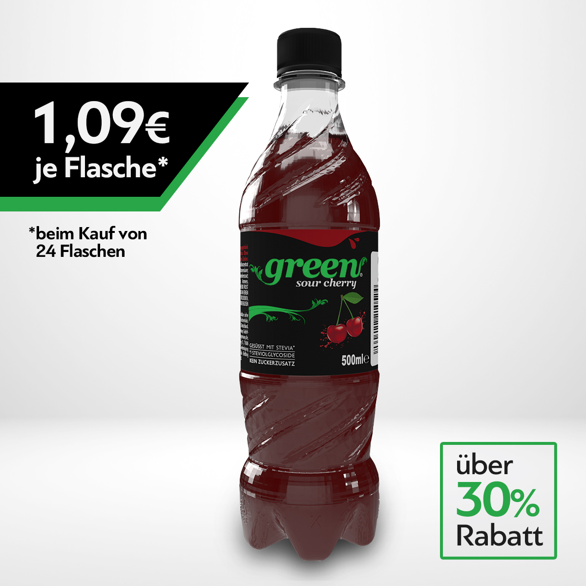 Green Sour Cherry DPG  6 x 500ml Pet