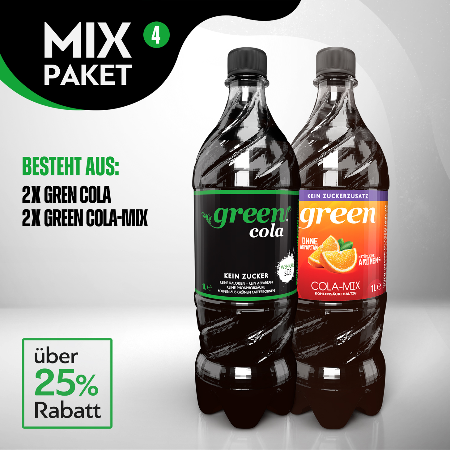 Green Cola-Mix Paket 04 - 24 x 1l Pet