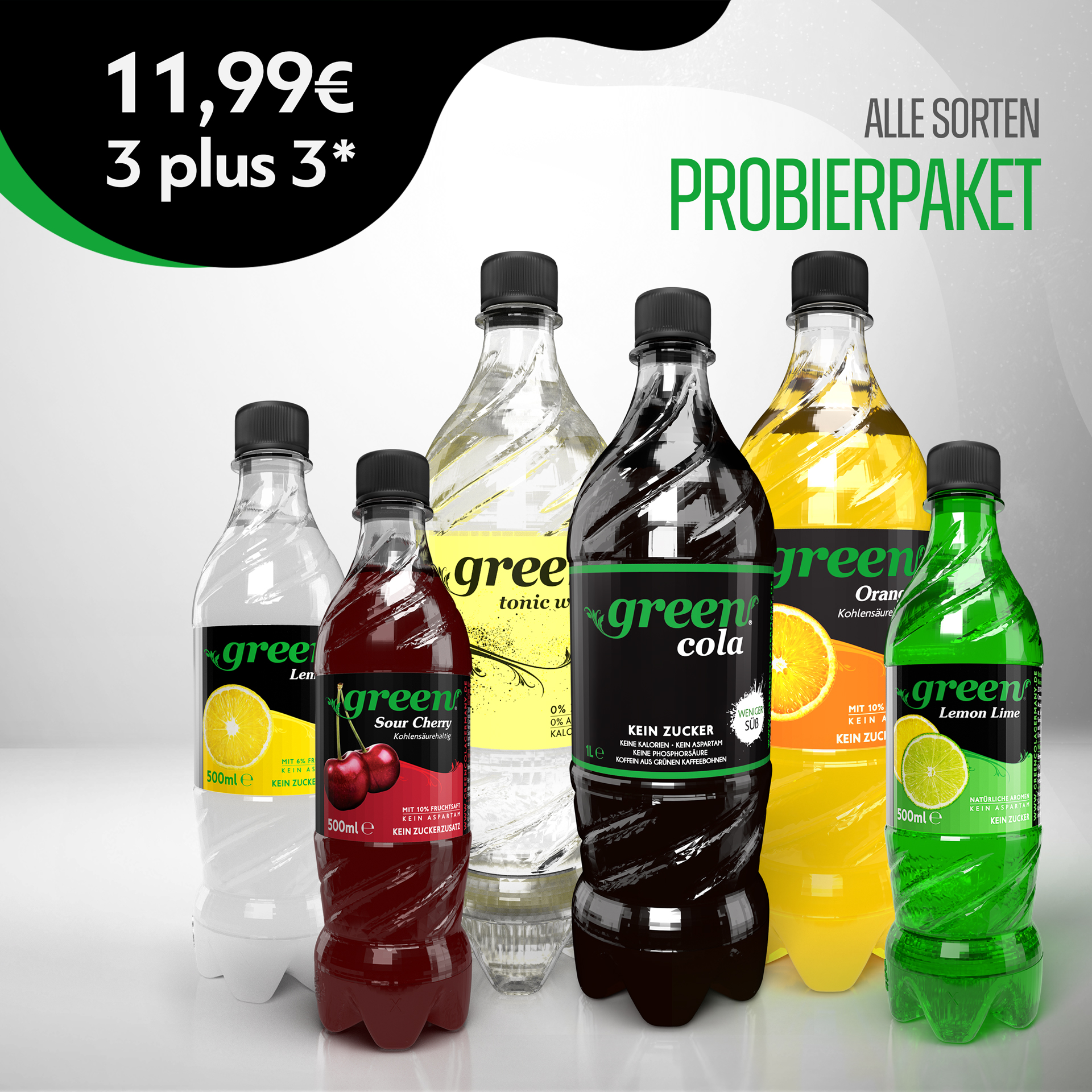 Green Limonaden - Alle Sorten Probierset