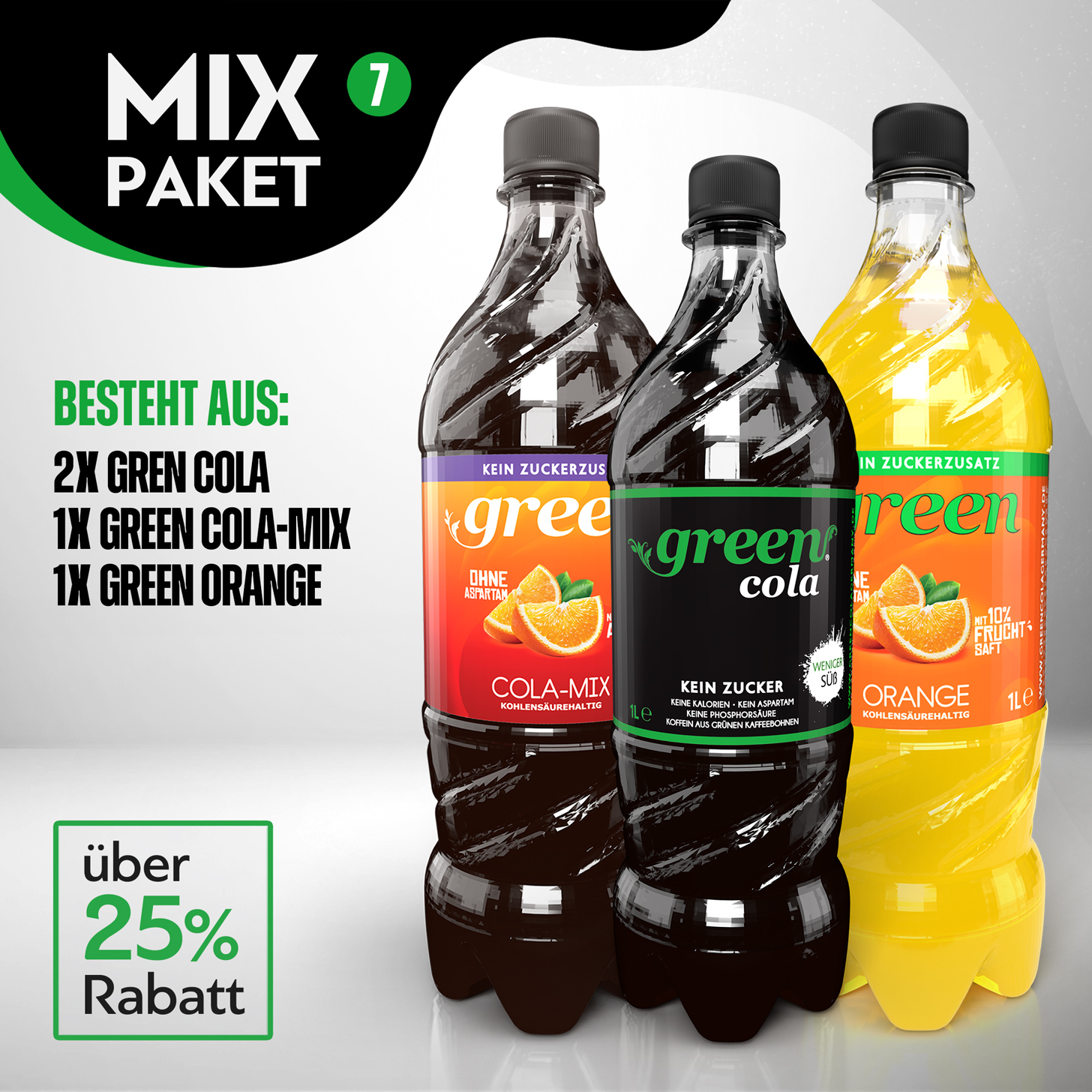 Green Cola-Mix Paket 07 -24 x 1l Pet