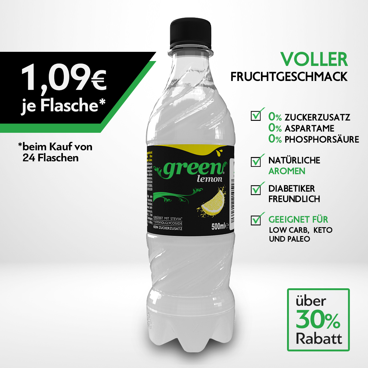 Green Lemon DPG 6 x 500ml Pet