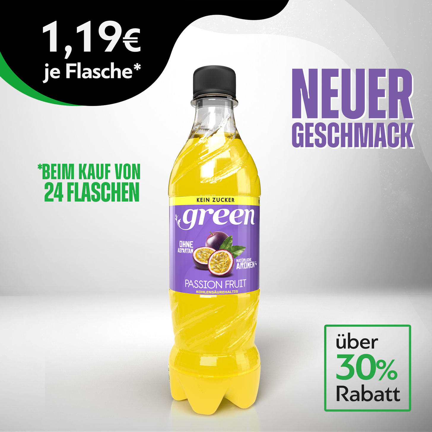 Green Passion Fruit DPG 6 x 500ml Pet