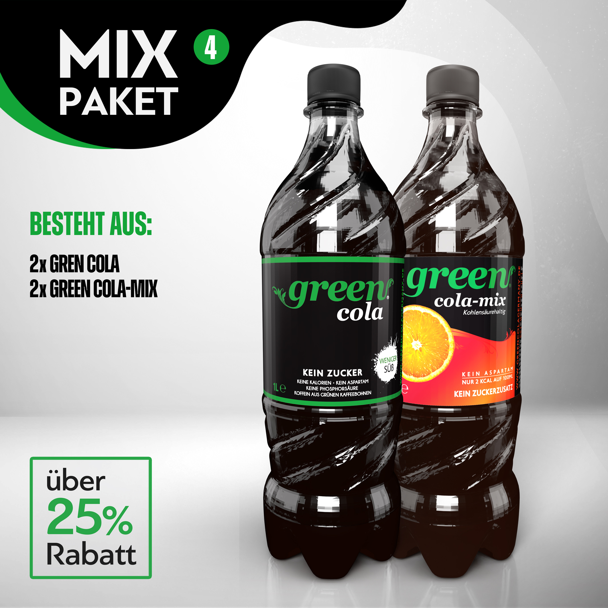Green Cola-Mix Paket 04 - 24 x 1l Pet