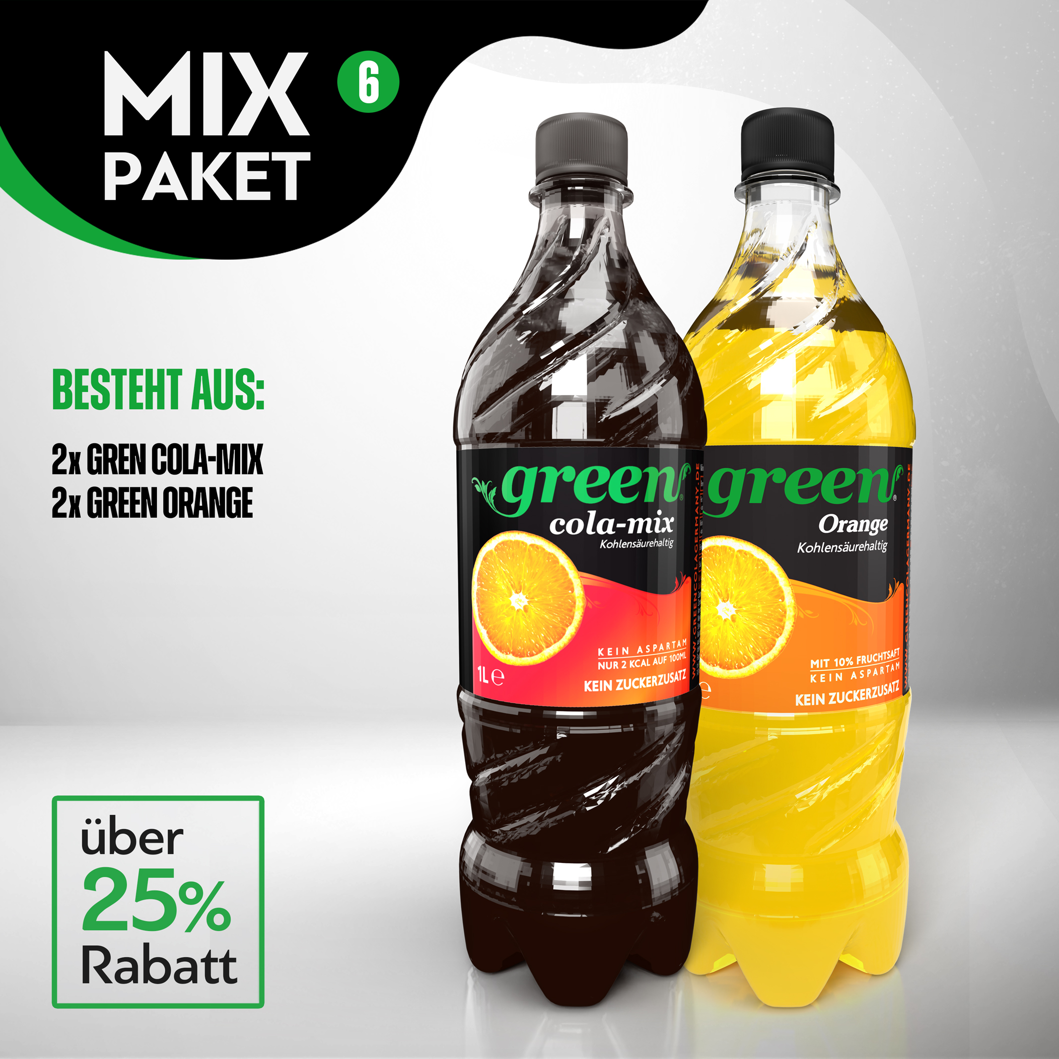 Green Cola-Mix Paket 06 - 24 x 1l Pet