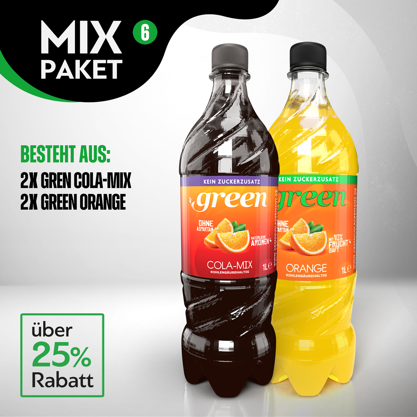 Green Cola-Mix Paket 06 - 24 x 1l Pet