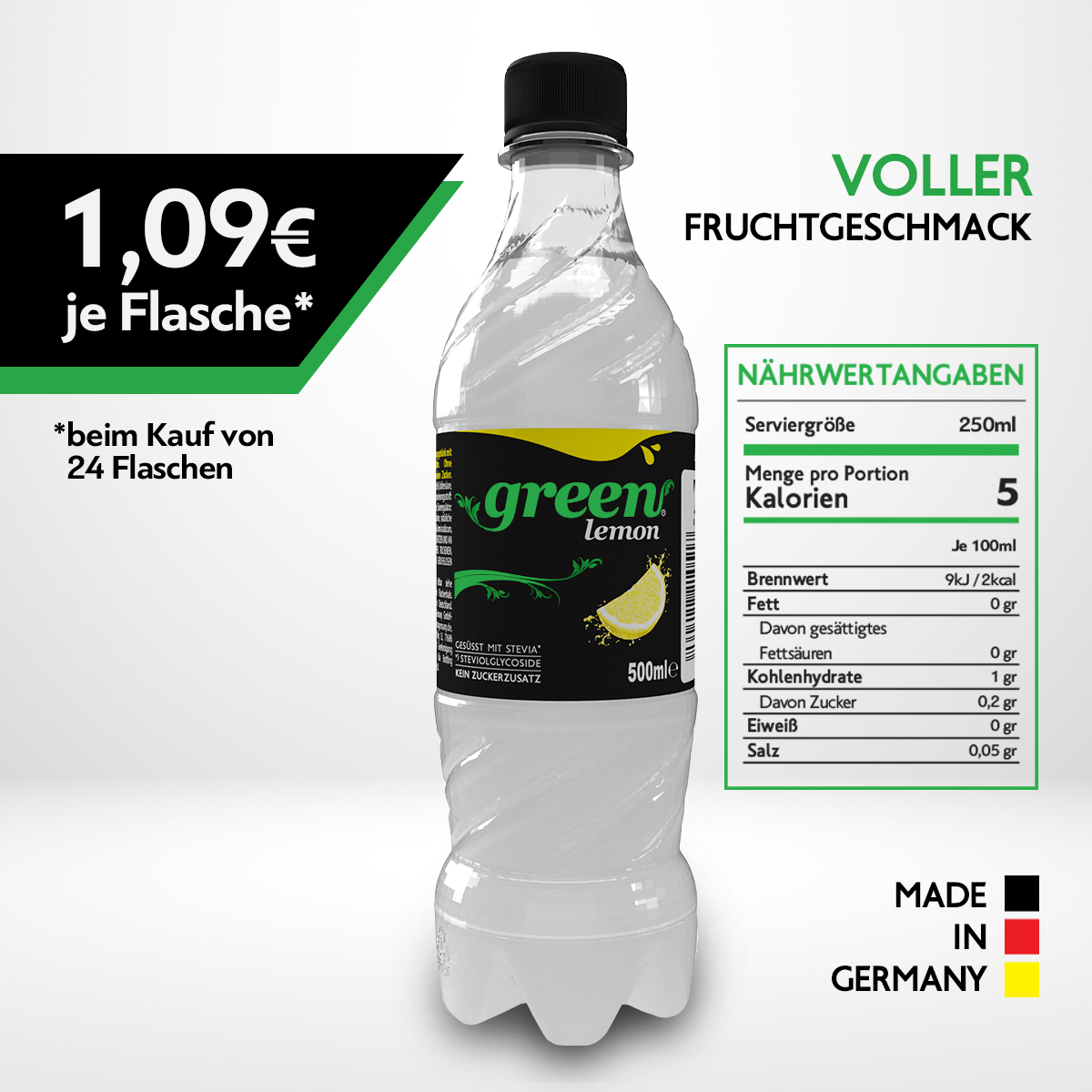 Green Lemon DPG 6 x 500ml Pet