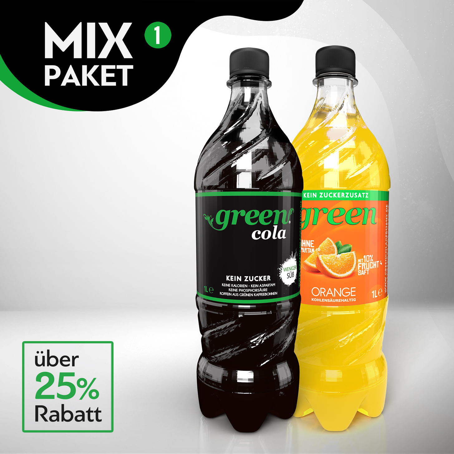 Green Cola-Mix Paket 01 - 24 x 1l Pet 