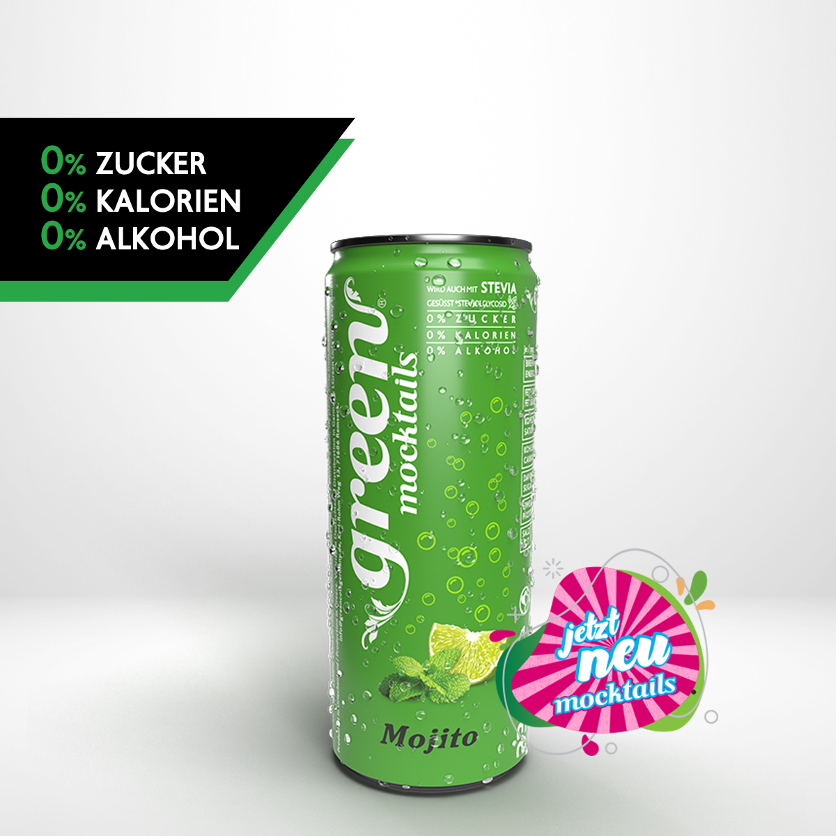Green Mocktails Mojito 12 x 330ml Dosen