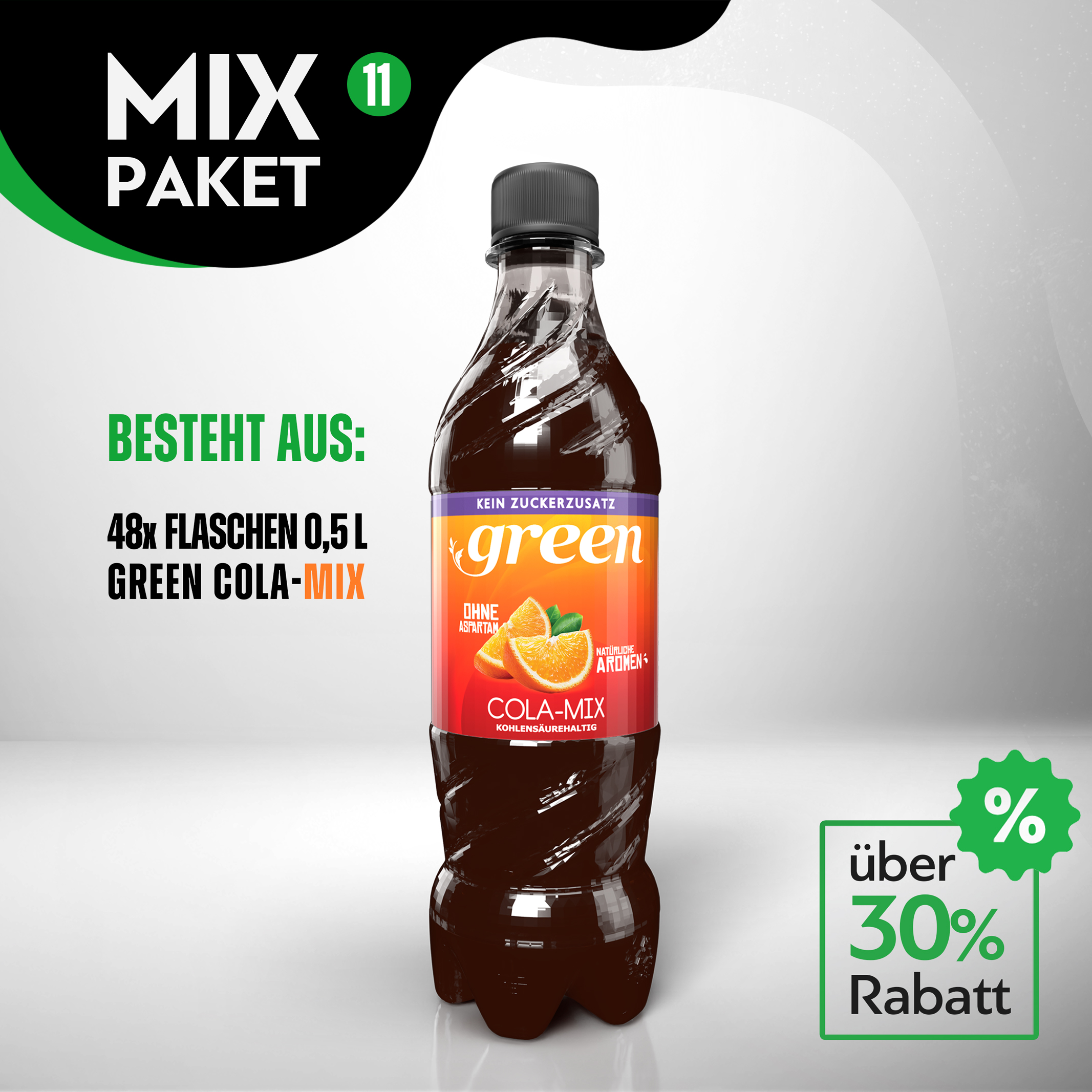 Green Cola-Mix Paket 11- 48 x 500ml 