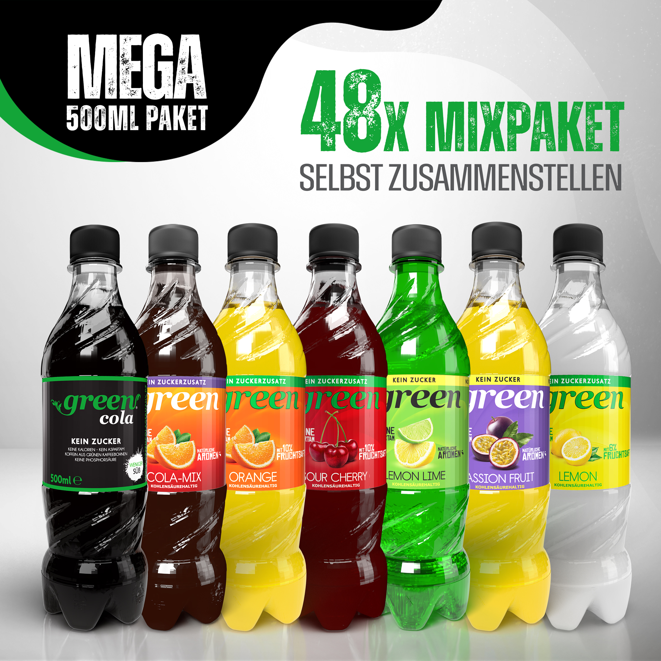 Green Mega Mix Paket 48 x 500ml